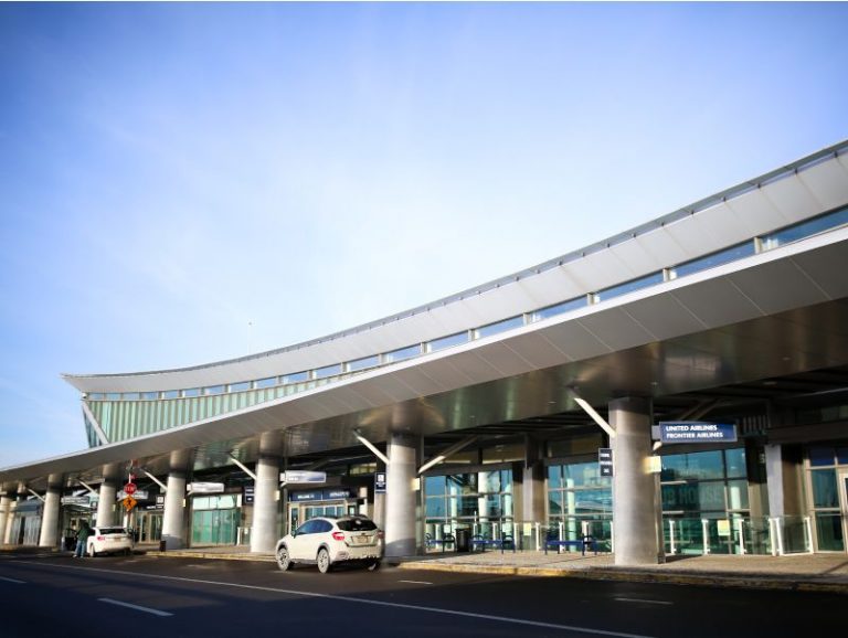 Outside the Buffalo Airport