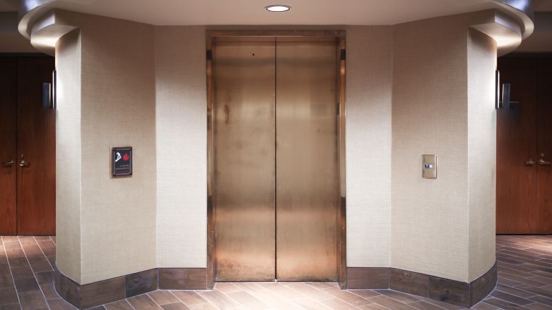 Elevator within HeinOnline Building & Technology Center, luxury office space for rent.