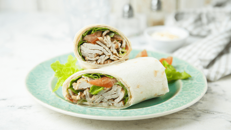 wraps on a plate